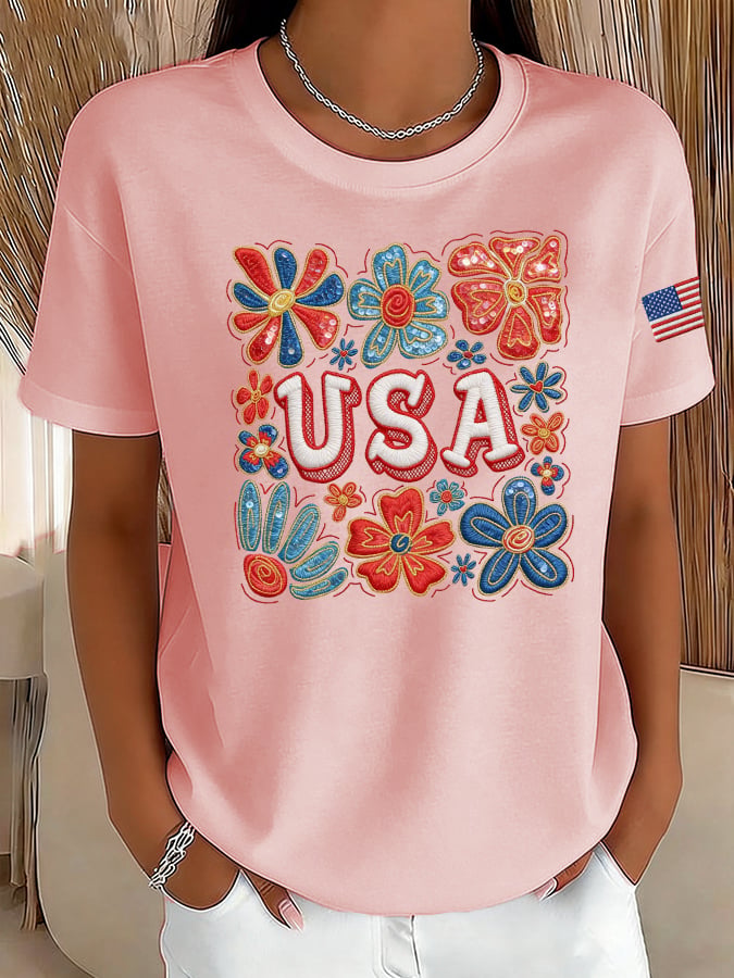 Women's Casual American 250 Commemorative T-shirt-America250