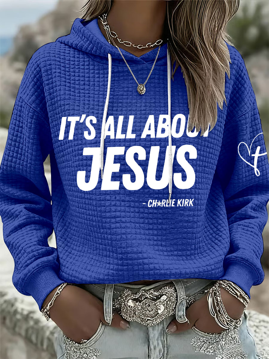 Women's It's All About Jesus Hoodies-America250