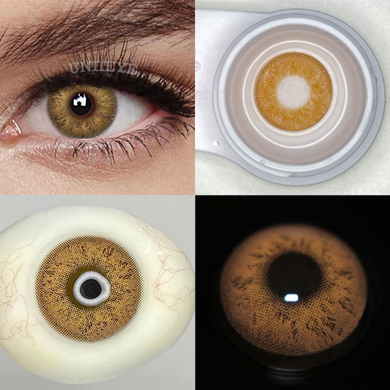 Uniieye Russian Girl Brown Prescription Colored Contact Lenses-UNIIEYE
