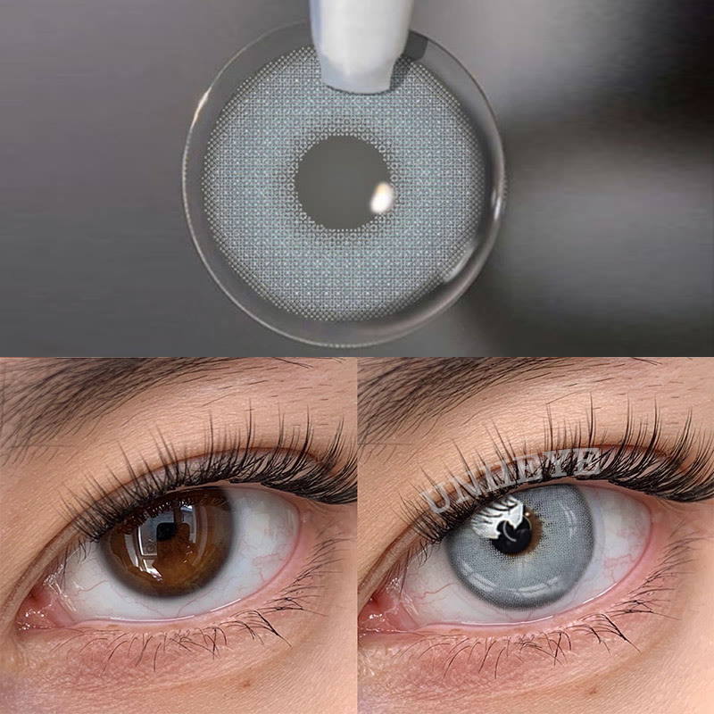 Uniieye Queen Grey Prescription Colored Contact Lenses-UNIIEYE