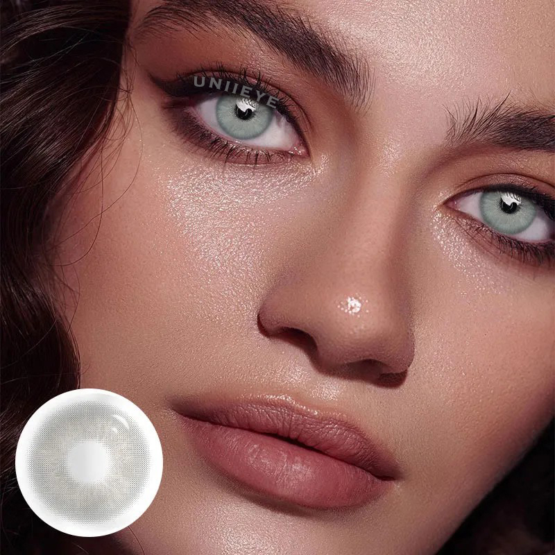 Uniieye Sin Grey Prescription Colored Contact Lenses