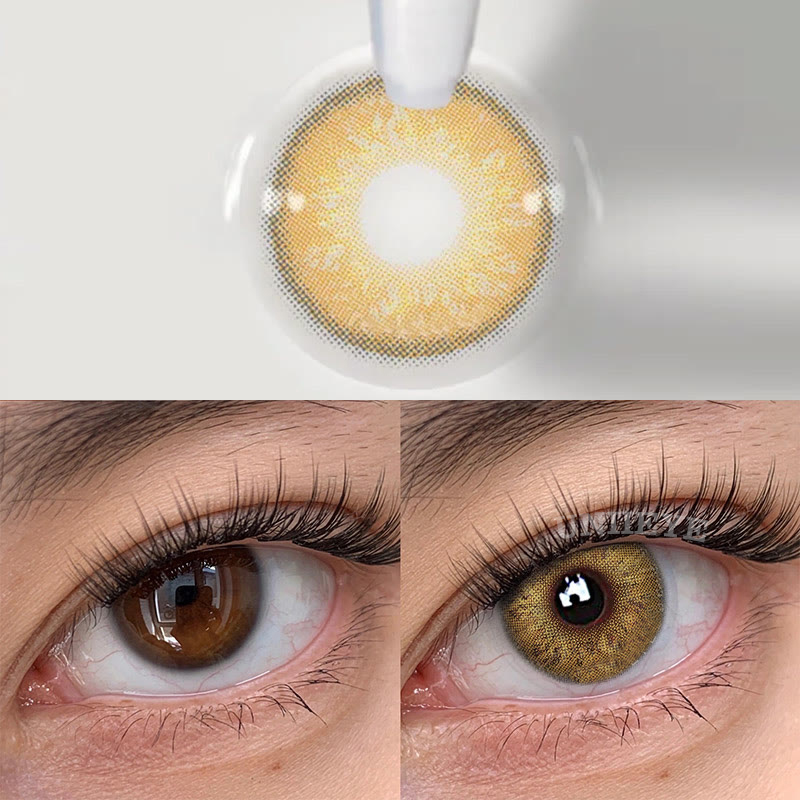 Uniieye Russian Girl Brown Prescription Colored Contact Lenses-UNIIEYE