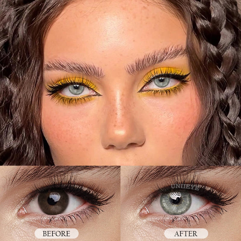 Uniieye Sydney Grey Prescription Colored Contact Lenses-UNIIEYE