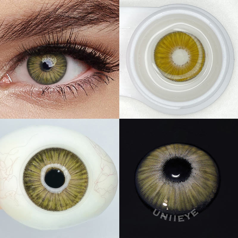 Uniieye New York II Appeal Grey Brown Prescription Colored Contact Lenses
