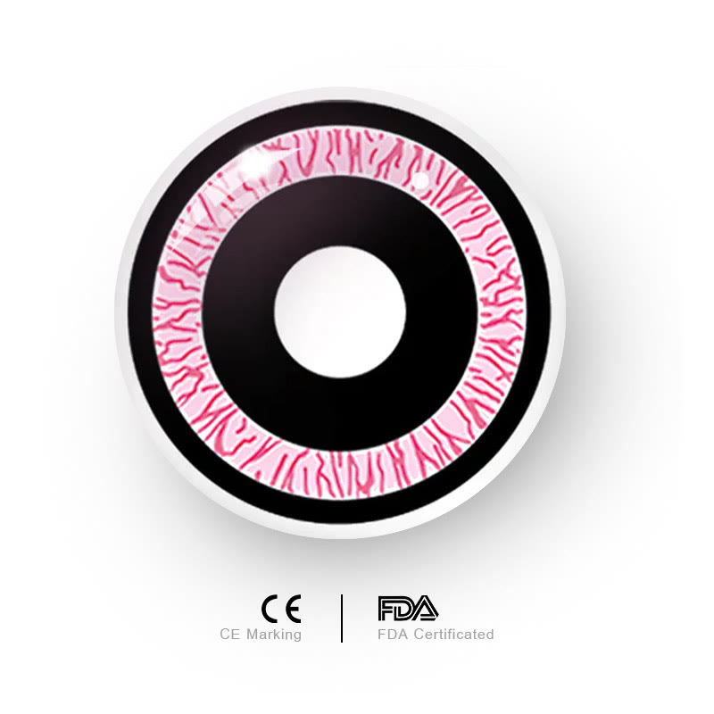 Uniieye Nebulos Pink Cosplay Colored Contact Lenses-UNIIEYE