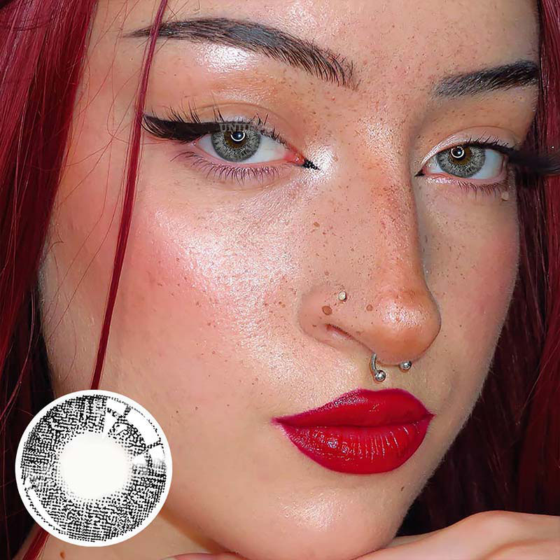 Uniieye Mona Lisa Sterling Grey Prescription Colored Contact Lenses-UNIIEYE