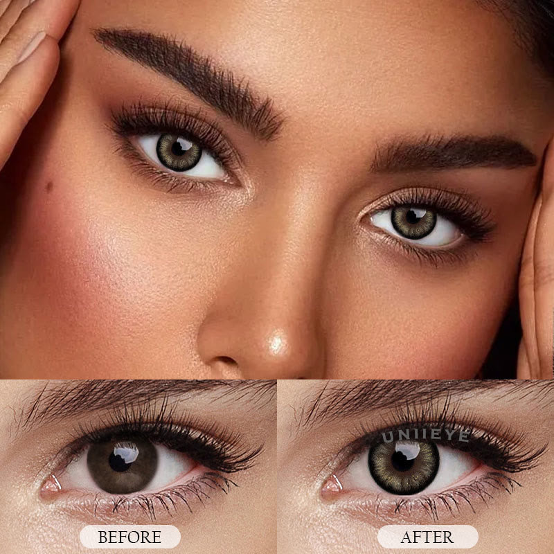 Uniieye Pearlescent Black Prescription Colored Contact Lenses