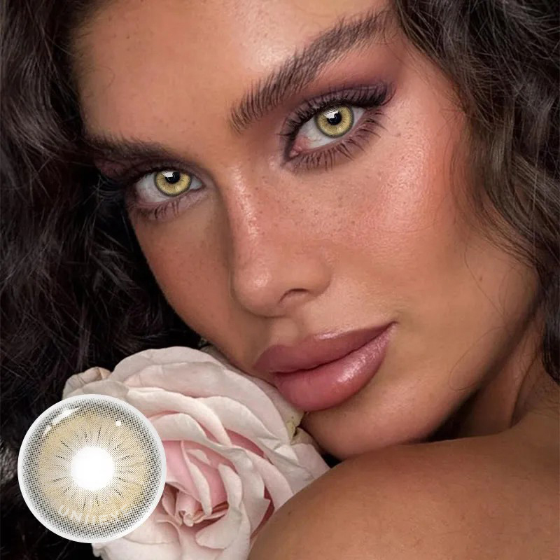 Uniieye Neo Sunflower Brown Prescription Colored Contact Lenses