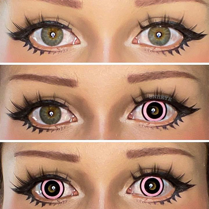 Uniieye Nebulos Pink Cosplay Colored Contact Lenses-UNIIEYE
