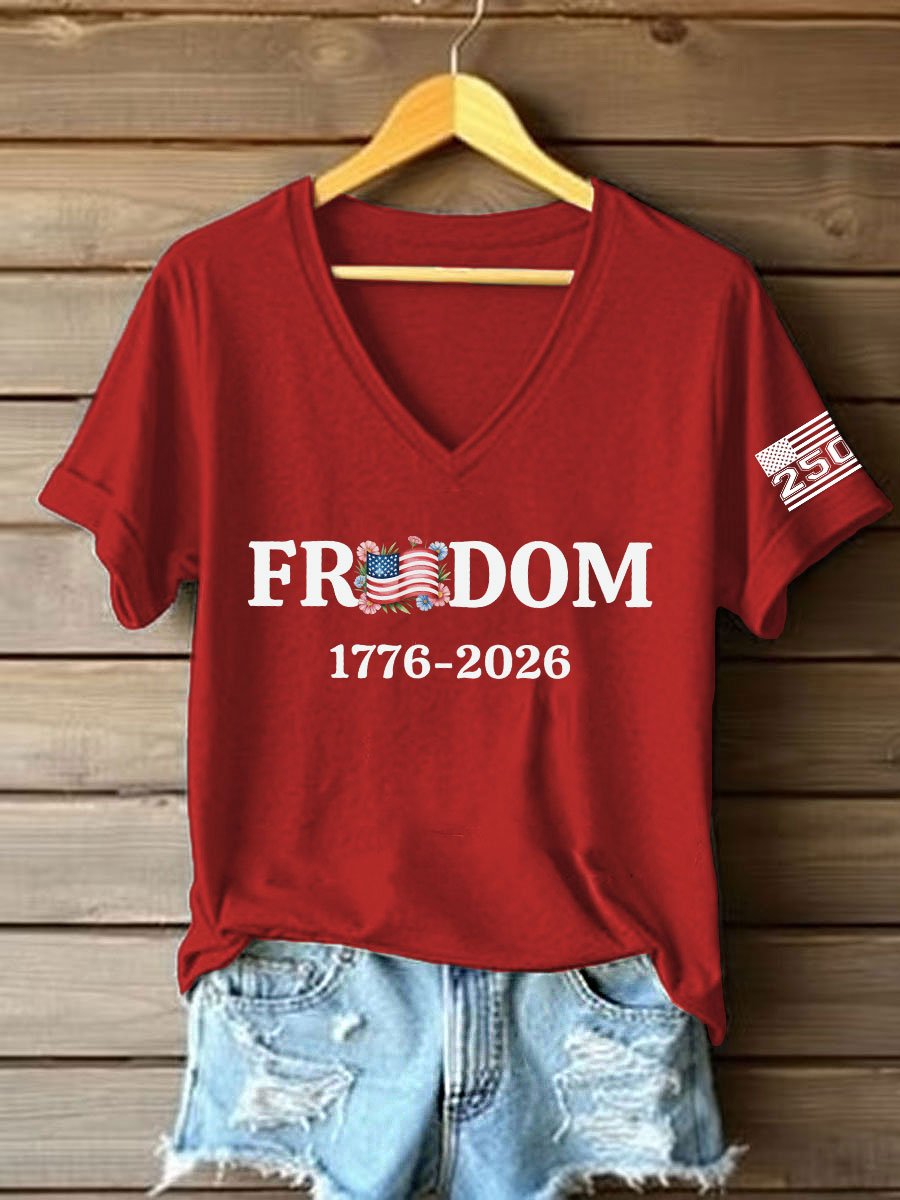 Retro 250th Anniversary Print T-Shirt-America250