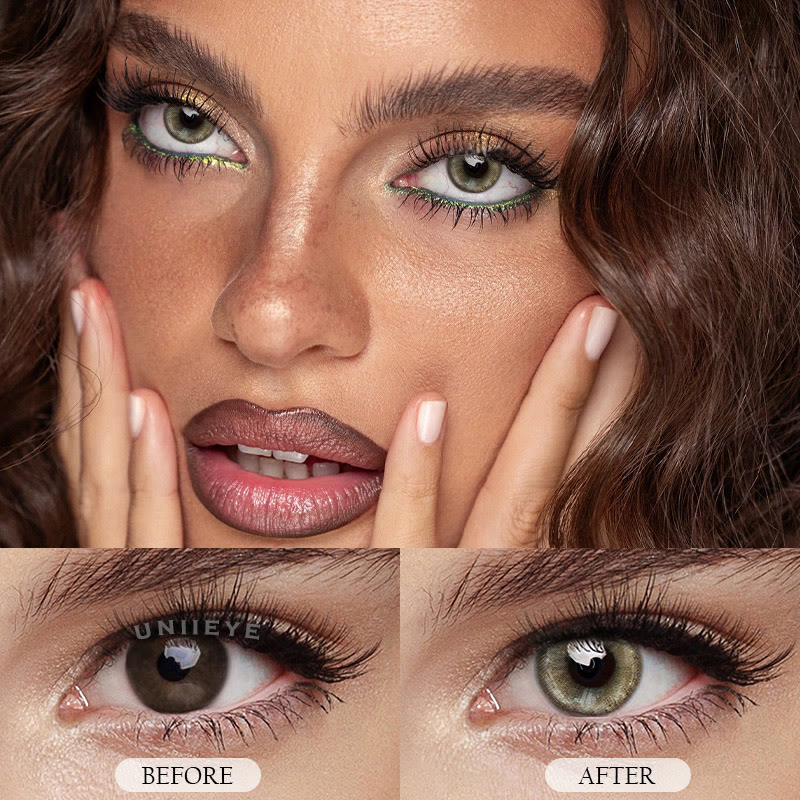 Uniieye Nebula Brown Colored Contact Lenses
