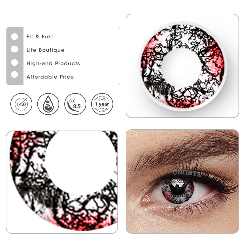 Uniieye Demon Cosplay Colored Contact Lenses-UNIIEYE