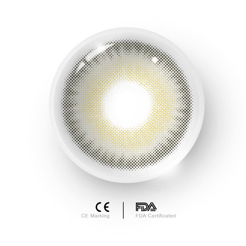 Uniieye Siren Grey Prescription Men Colored Contact Lenses