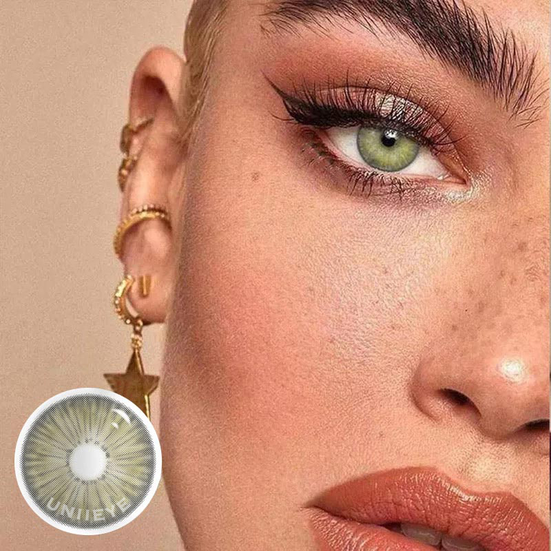 Uniieye New York II Appeal Grey Brown Prescription Colored Contact Lenses