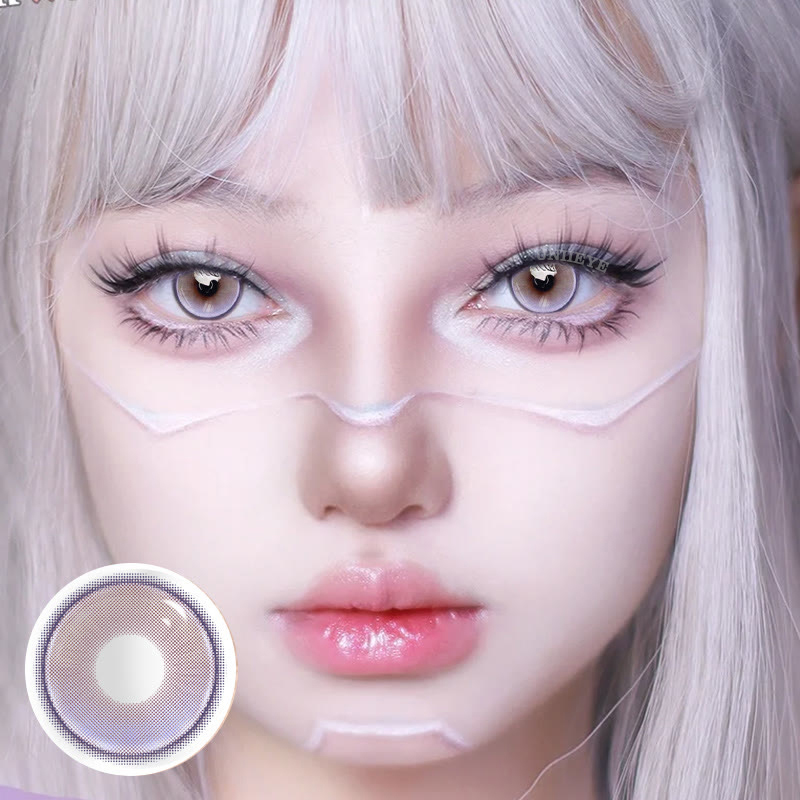 Uniieye Future World Violet Prescription Colored Contact Lenses-UNIIEYE