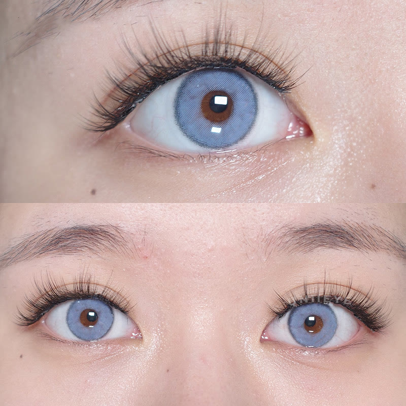 Uniieye Silvana Blue Prescription Colored Contact Lenses