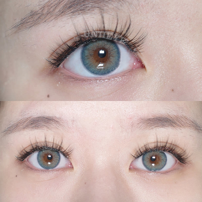 Uniieye Deepwater Zone Blue Prescription Colored Contact Lenses-UNIIEYE