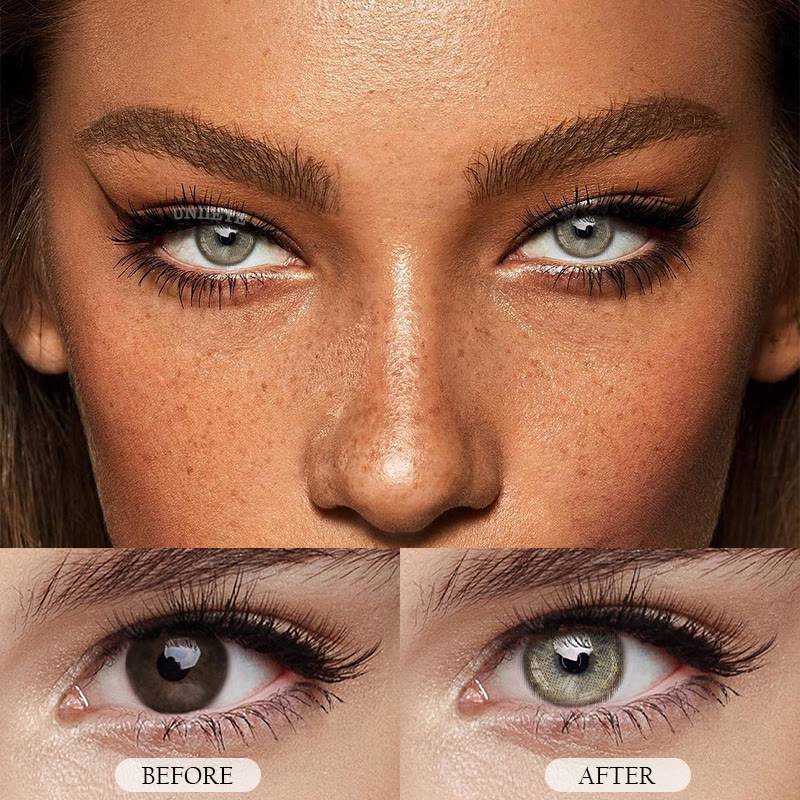 Uniieye Sydney Brown Prescription Colored Contact Lenses-UNIIEYE
