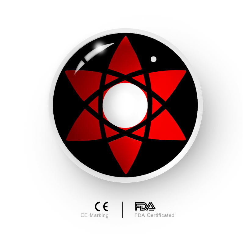 Uniieye Sasuke Mangekyou Sharingan Narut Cosplay Colored Contact Lenses-UNIIEYE