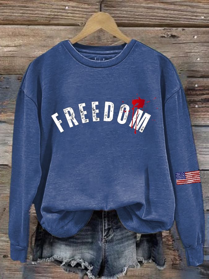 Women's Hot Casual Printed Sweatshirt-America250