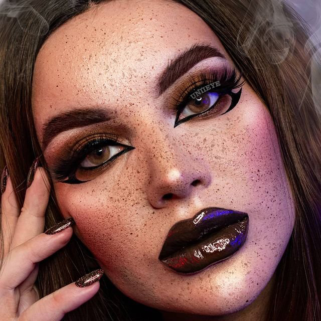 Uniieye Aurora Brown Prescription Colored Contact Lenses-UNIIEYE