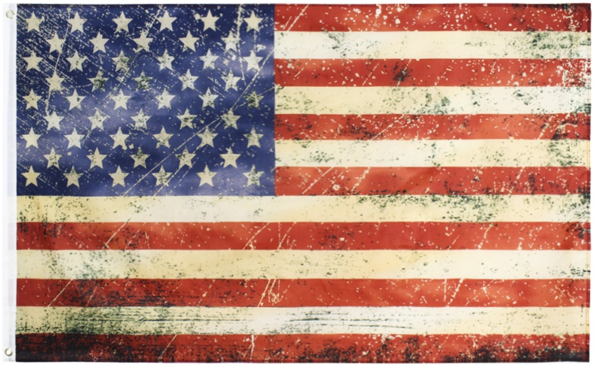 Distressed Antiqued American Flag Polyester Outdoor Flag-America250