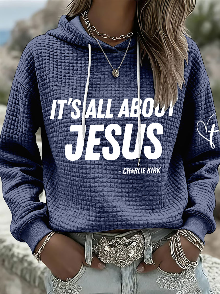 Women's It's All About Jesus Hoodies-America250