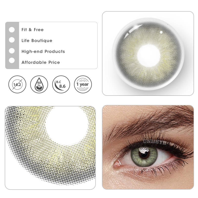 Uniieye Medusa Green Colored Contact Lenses-UNIIEYE