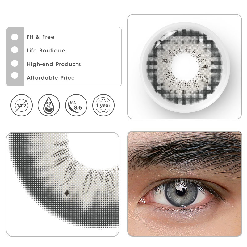 Uniieye Stunna Girl Romona Prescription Men Colored Contact Lenses