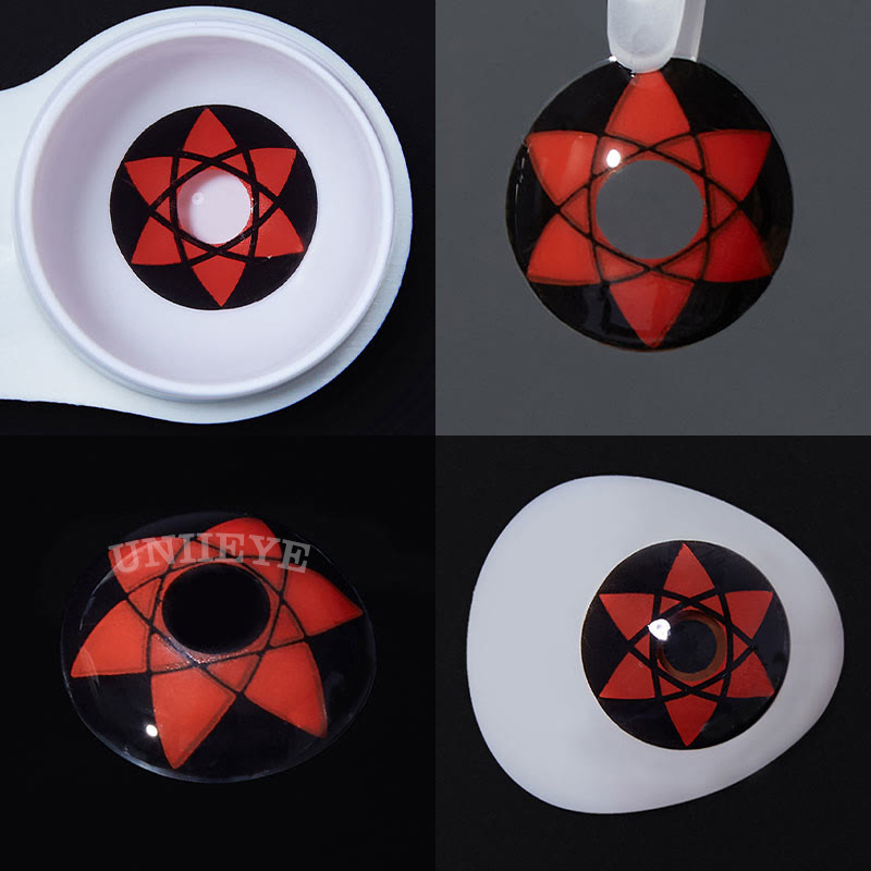 Uniieye Sasuke Mangekyou Sharingan Narut Cosplay Colored Contact Lenses-UNIIEYE