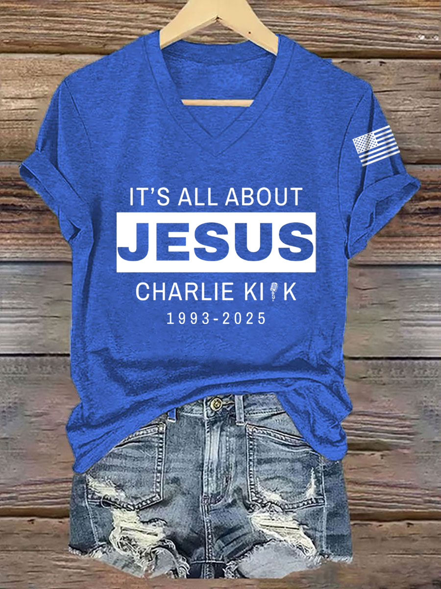 Women's It's All About Jesus R.I.P C.K Tee-America250