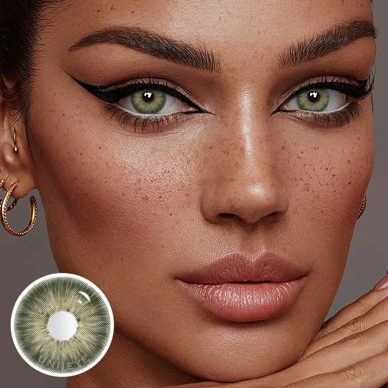 Uniieye New York III Green Colored Contact Lenses