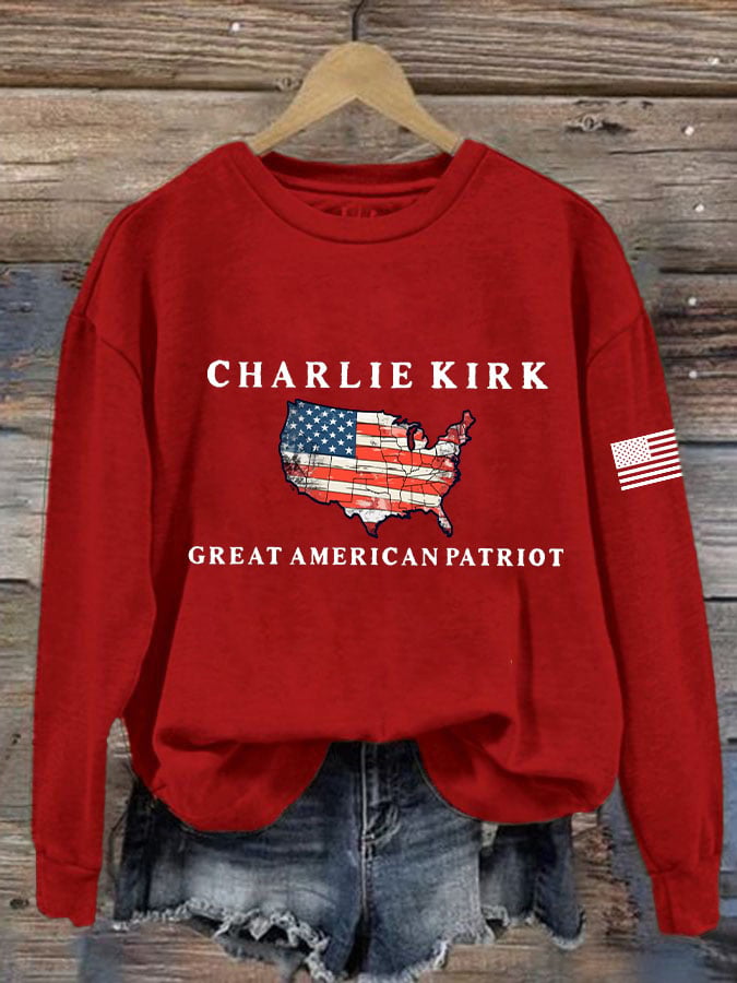 Women's Great American Patriotic Printed Sweatshirt-America250