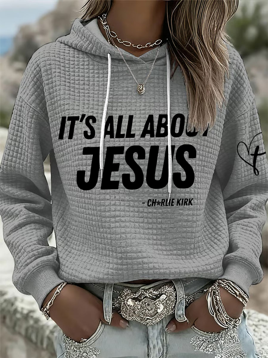 Women's It's All About Jesus Hoodies-America250