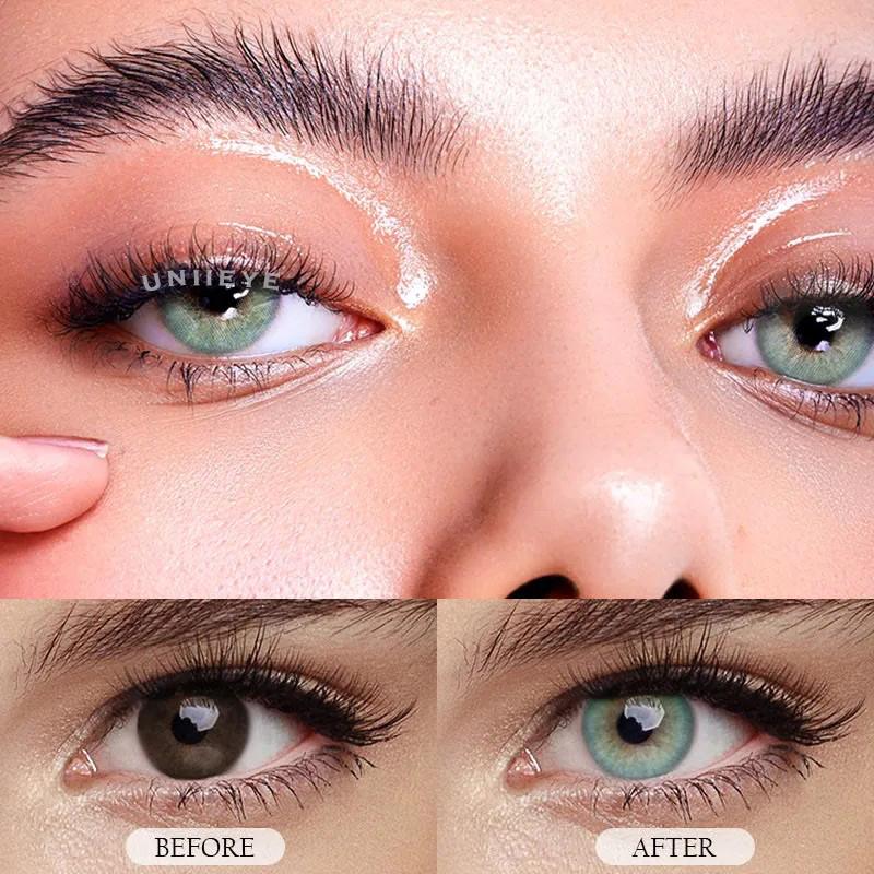 Uniieye Sin Green Prescription Colored Contact Lenses