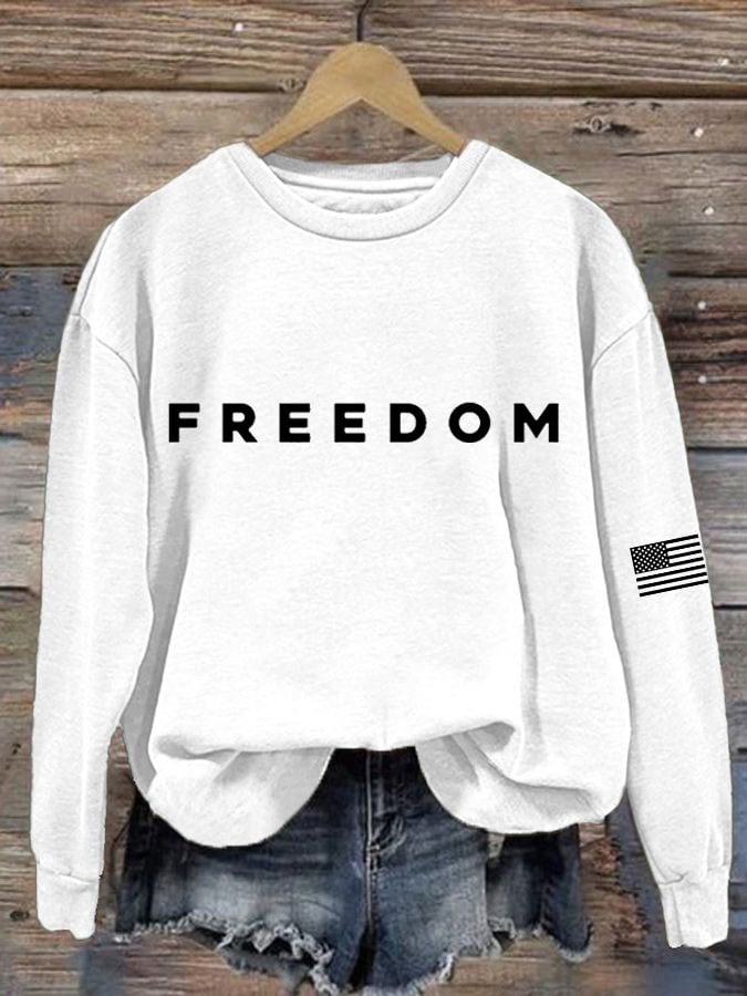 Women's Hot Casual Printed Sweatshirt-America250