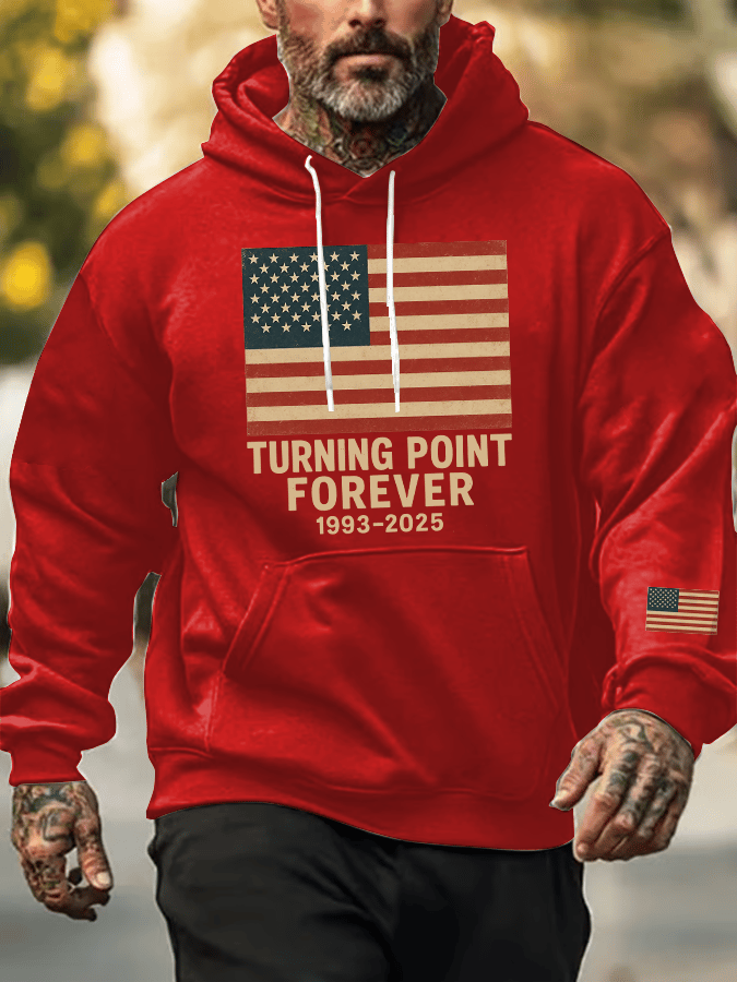 Men's Hot Print Hoodie-America250