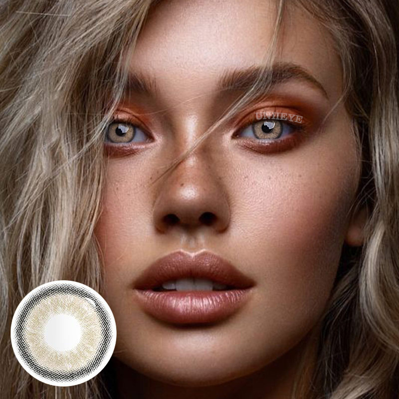 Uniieye Moonbeam II Cow Boy Brown Prescription Colored Contact Lenses-UNIIEYE