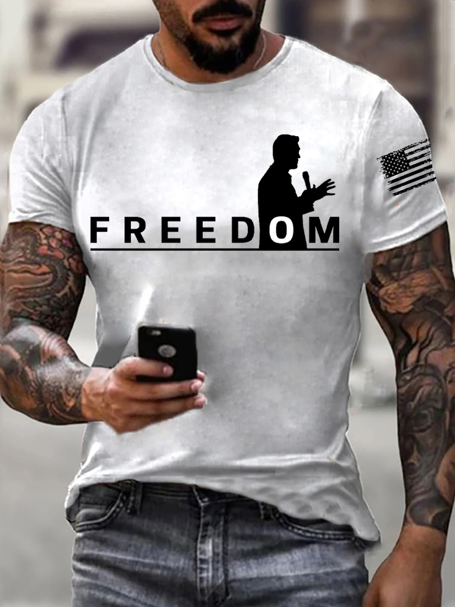 Men's FREEDOM short-sleeved T-shirt-America250