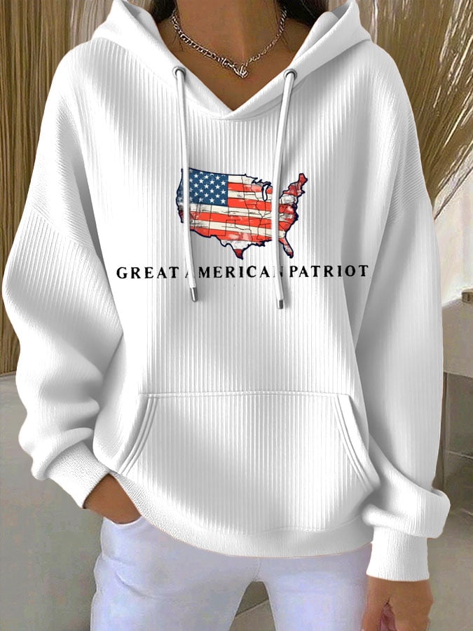 Women's Hot Printed Hoodie-America250