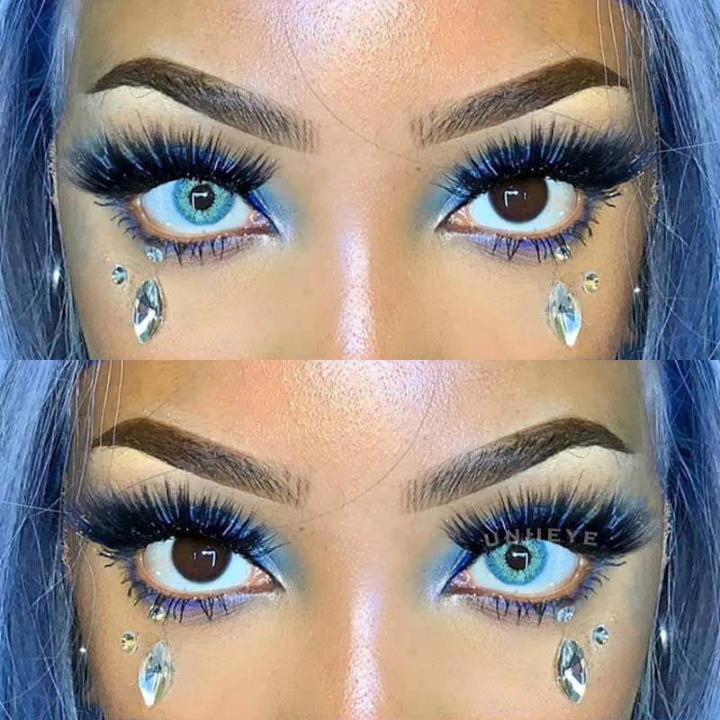 Uniieye Ocean Blue prescription Colored Contact Lenses