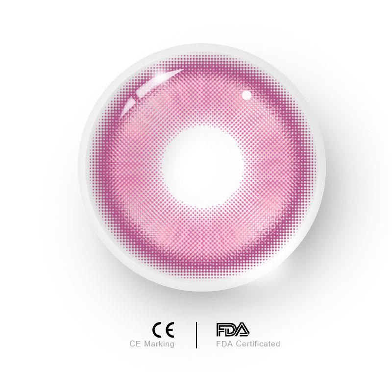 Uniieye Magic Coral Rose Red Prescription Colored Contact Lenses