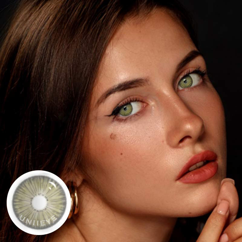 Uniieye New York II Appeal Grey Brown Prescription Colored Contact Lenses