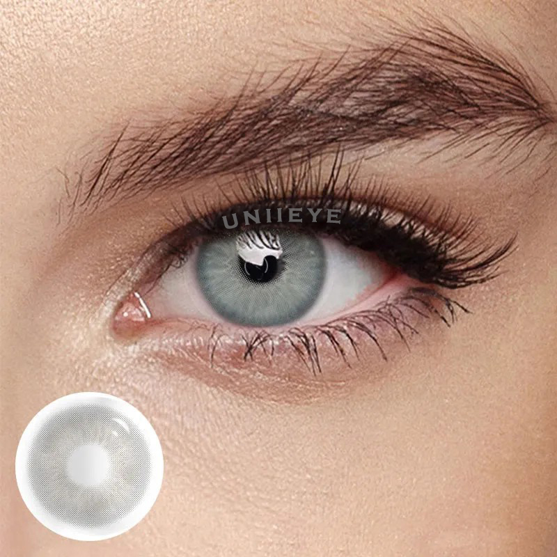 Uniieye Sin Grey Prescription Colored Contact Lenses
