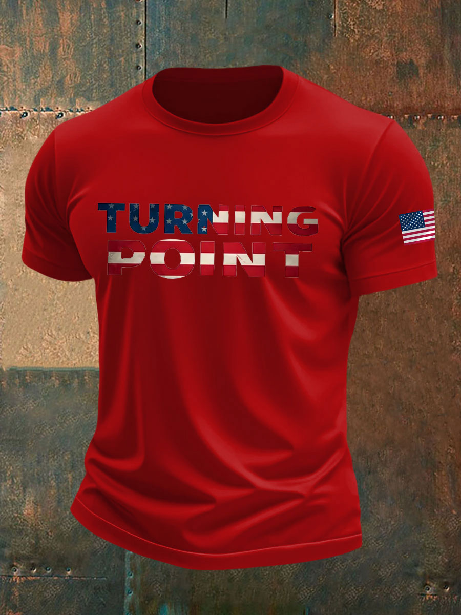 Men's C.K TP imitation cotton short-sleeved T-shirt-America250