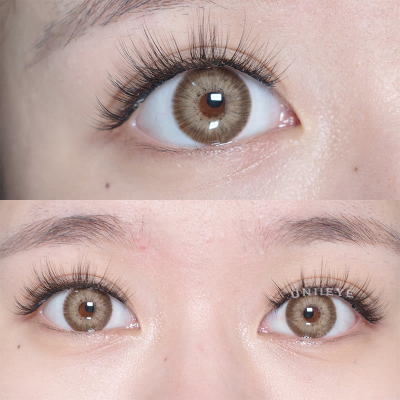 Uniieye New York III Brown Prescription Colored Contact Lenses