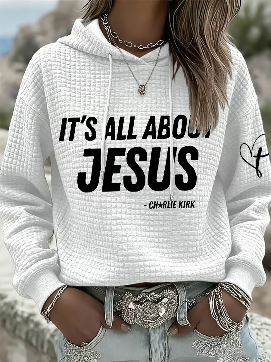Women's It's All About Jesus Hoodies-America250