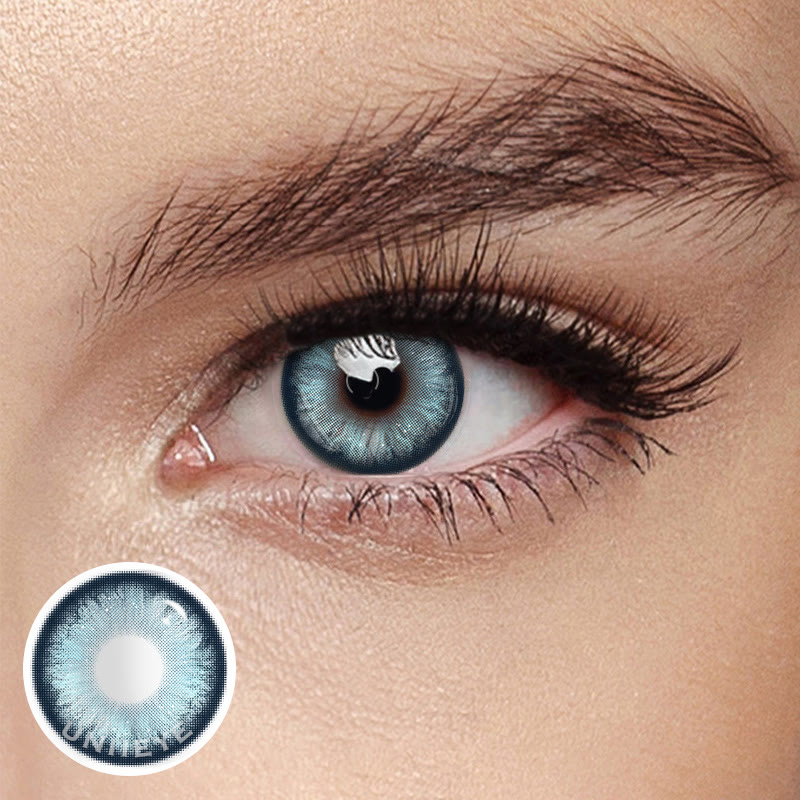Uniieye Pearlescent Blue Prescription Colored Contact Lenses