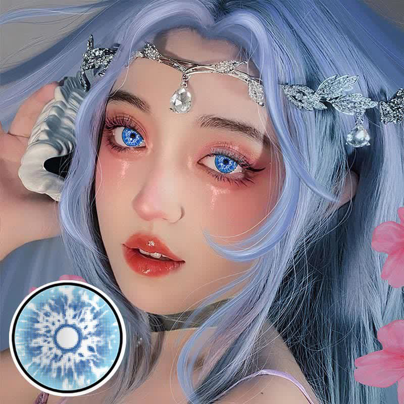 Uniieye Blind Genshin Impact Snow Cosplay Colored Contact Lenses-UNIIEYE