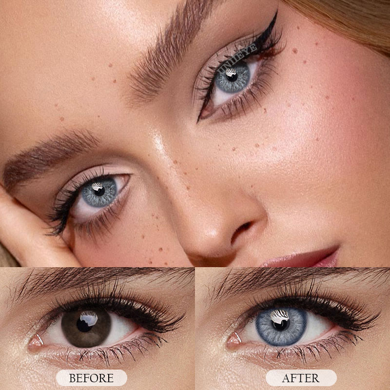 Uniieye Nordic DNA Blue Colored Contact Lenses-UNIIEYE